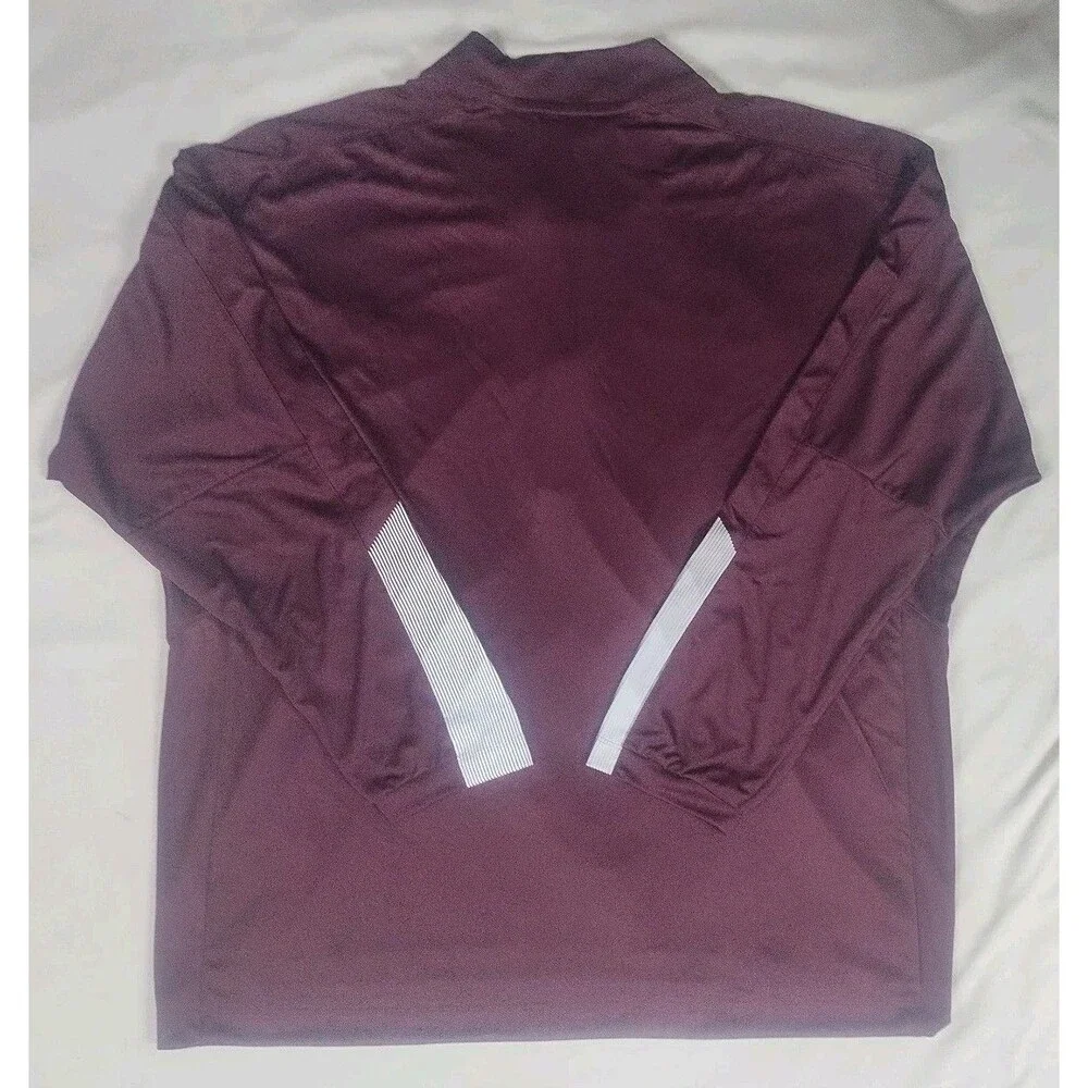 Adidas Mississippi State Bulldogs 1/4 Quarter Zip Jacket Mens X Large NEW